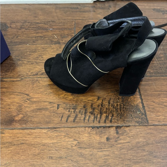 Stuart Weitzman Black Suede Heels - Picture 3 of 6